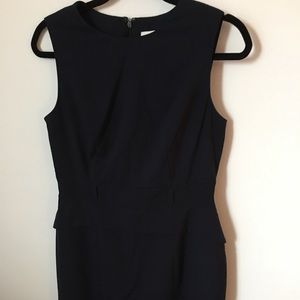 Navy Calvin Klein peplum sheath, size 8